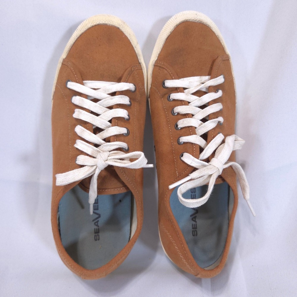 SeaVees Monterey Sneaker Womens 10 Classic Spice Canvas Low Top Brown Earthy - Picture 6 of 12